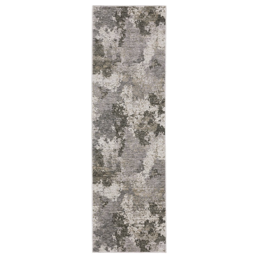  Nirvan Distressed Abstract Indoor Area Rug Ivory