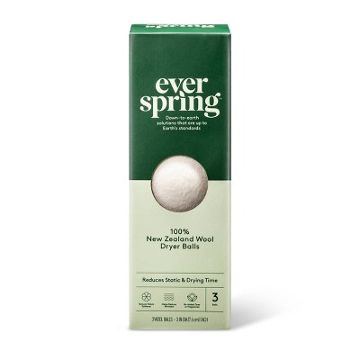 100% New Zealand Wool Dryer Balls - 3ct - Everspring™