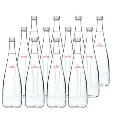 evian Natural Spring Water Individual 750 ml (25.4 oz.) Bottle with  Sport Cap Naturally Filtered Spring Water pack of 12, Bottled Naturally  Filtered Spring Water in Individual-Sized Bottles 23.26