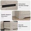 WhizMax 4 Drawer Dresser Modern Double Dresser Organizer with Embedded Handles Design, Wooden Chest of Drawers for Living Room, Bedroom, Hallway - 4 of 4