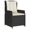 vidaXL Garden Dining Set Black, Cream White - 3 of 4