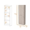 Virginia Double Door Storage Cabinet, Five Shelves - 2 of 4