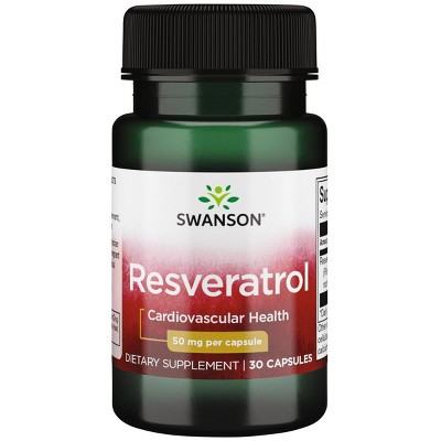 Swanson Resveratrol 50 mg 30 Capsules.