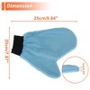 Unique Bargains Car Wash Towel Coral Fleece for Car Cleaning Wiping 9.84"x7.87"x0.39" Sky Blue - 4 of 4
