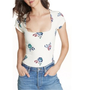 Free People Womens Thong Floral Bodysuit Jumpsuit - 1 of 1