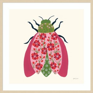 Amanti Art Blooming Beetle II by Yvette St. Amant Wood Framed Wall Art Print - 1 of 4
