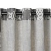Medina Ikat Room Darkening Window Curtain Panel - 52" x 84" - Gray - Elrene Home Fashions - 3 of 4