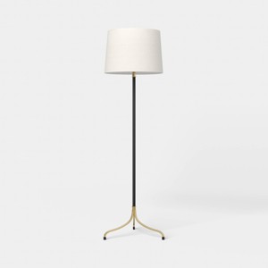 Traditional Three Leg Floor Lamp Black - Threshold™ - 1 of 4