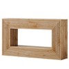 Gulches Farmhouse Fluted Console Table, Storage, Natural Wood, 59", Sofa/Entryway/Hallway Accent Table - 4 of 4