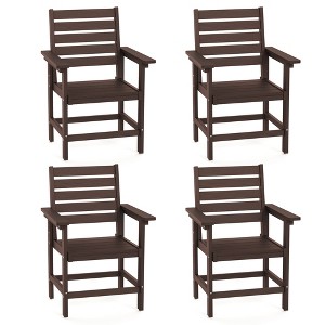 Arceso 18'' HDPS Outdoor Dining Chair, Patio Chair with Armrest for Backyard - 1 of 4