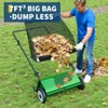 26-Inch Push Lawn Sweeper, 7 Cu. Ft. Hopper Capacity Grass Sweeper, Manual Push Yard Sweeper with Height Adjustment for Grass Clippings, Leaves - 3 of 4