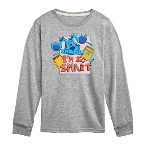 Boys' - Blue's Clues & You! - I'm So Smart Long Sleeve Graphic T-Shirt - 1 of 3