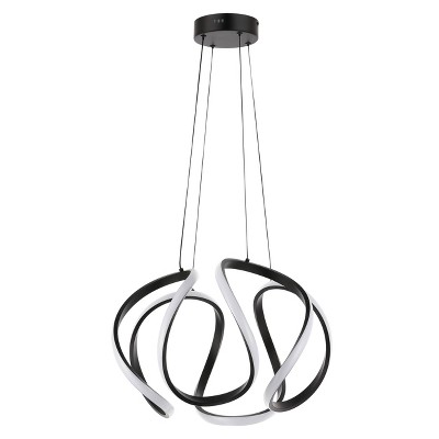 Euphoria 18.5" Black Aluminum LED Pendant Light