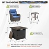 Gymojoy  Outdoor 5 Inch Gliders Chairs with Fire Pit Table Patio Funiture - 2 of 4