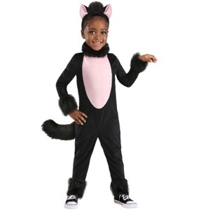 HalloweenCostumes.com Toddler Girl's Big Tailed Black Cat Costume | Kid's Cat Halloween Costumes - 1 of 2