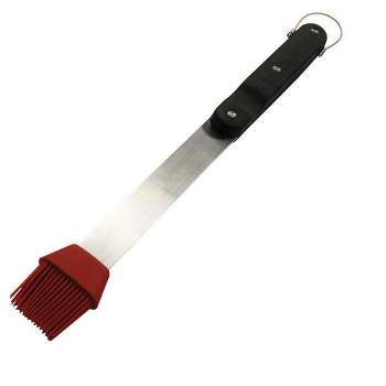 Grill Mark Silicone/Steel Black/Red/Silver Grill Basting Brush