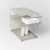 Small Stackable Slide Out Drawer Brushed Nickel - Brightroom™ : Target