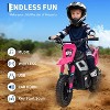 24V 350W Electric Dirt Bike for Teens, 12" Fat Tire Off-Road Motorcycle w/Hydraulic Brakes, 35-Mile Range, Powered Riding On Bike for Boys Girls 6-12 - 4 of 4