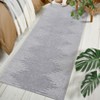 Washable Modern Striped Rug Non Slip Low Pile Rug Soft Geometric Minimalistic Throw Floor Cover Foldable Indoor Carpet for Living Room Bedroom - 4 of 4
