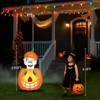 Karl Home 2.8 FT Lighted Halloween Inflatables Animated Pumpkin Ghost Outdoor Decoration - 4 of 4