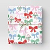 40" 125 sq ft Christmas Roll Wrap Multi Bows on White - Wondershop™ - 2 of 3