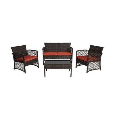 WestinTrends  4-Piece Outdoor Patio Conversation Set