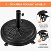 Yaheetech 20″ Round Rolling Heavy-duty Self-Weight Market Umbrella Base Stand - 4 of 4
