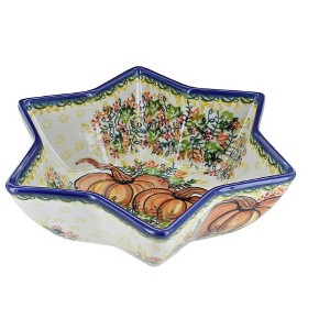 Blue Rose Polish Pottery 533 Vena Star Bowl - 1 of 1