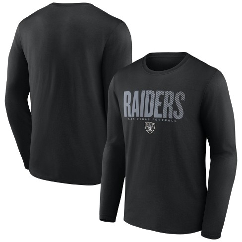 Nfl Las Vegas Raiders Black Long Sleeve Core Big & Tall T-shirt : Target