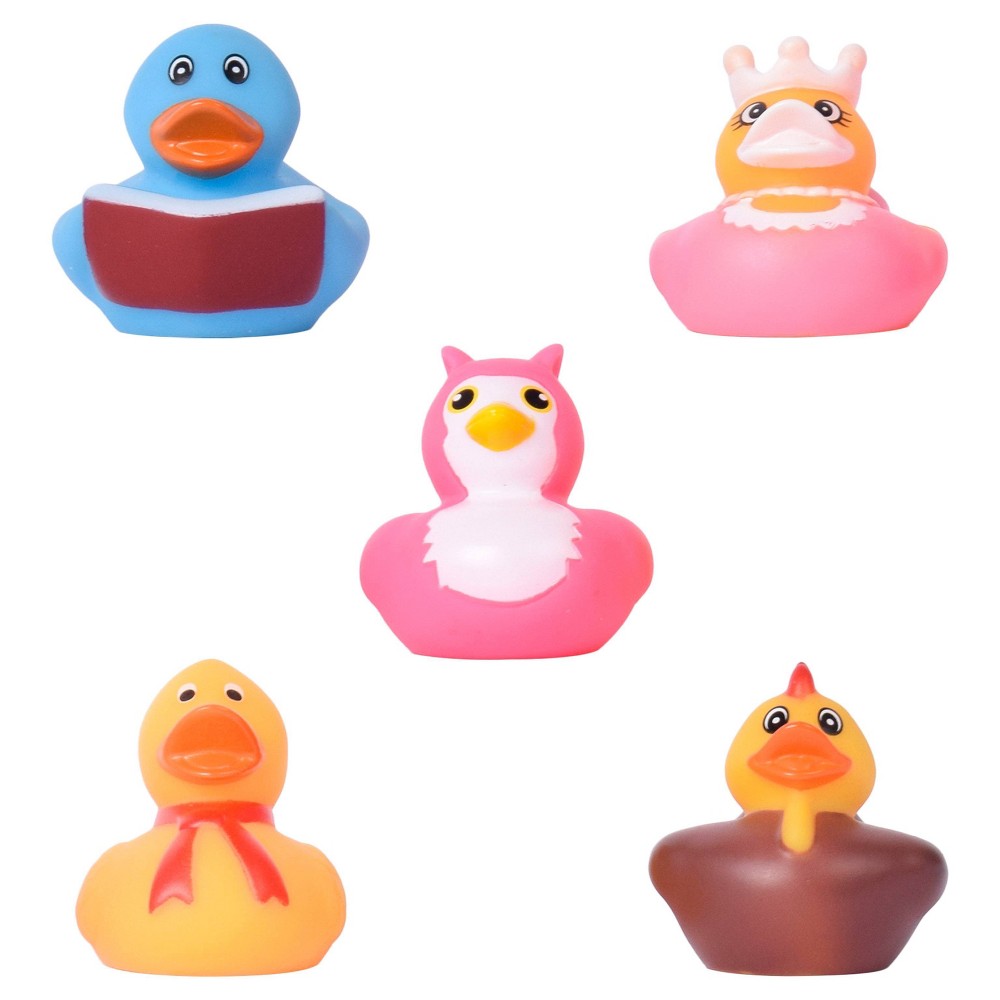 Photos - Other Toys SunnyDays Sunny Days Rubber Ducks Assorted Bath Toys - 5pk 