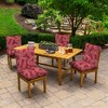 ARDEN Outdoor Plush Modern Tufted Blowfill Dining Chair Cushion, 21 x 40, Water Repellent, Fade Resistant - 3 of 4