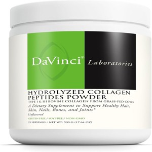 DaVinci Labs Hydrolyzed Collagen Peptides Powder - Supports Healthy Hair, Skin, Nails, Bones and Joints - Gluten Free, 25 Servings - 1 of 4