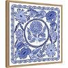 Amanti Art 22"x22" Blue Reverie VI by Laura Marshall Framed Canvas Wall Art - 2 of 4
