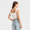 Women's Ruffle Sleeve Smocked Tank Top - Wild Fable™ - 2 of 3