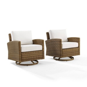 2pk Bradenton Steel Outdoor Swivel Rocking Chairs - Crosley
 - 1 of 4