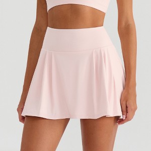 Ladies' High - Waisted Sports Skort Quick - Dry Ideal for Badminton, Tennis, Running & Yoga - 1 of 4