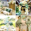 PartyWoo Balloons Olive Green Matte Sage Eucalyptus 12 Inch 50 pcs - 4 of 4