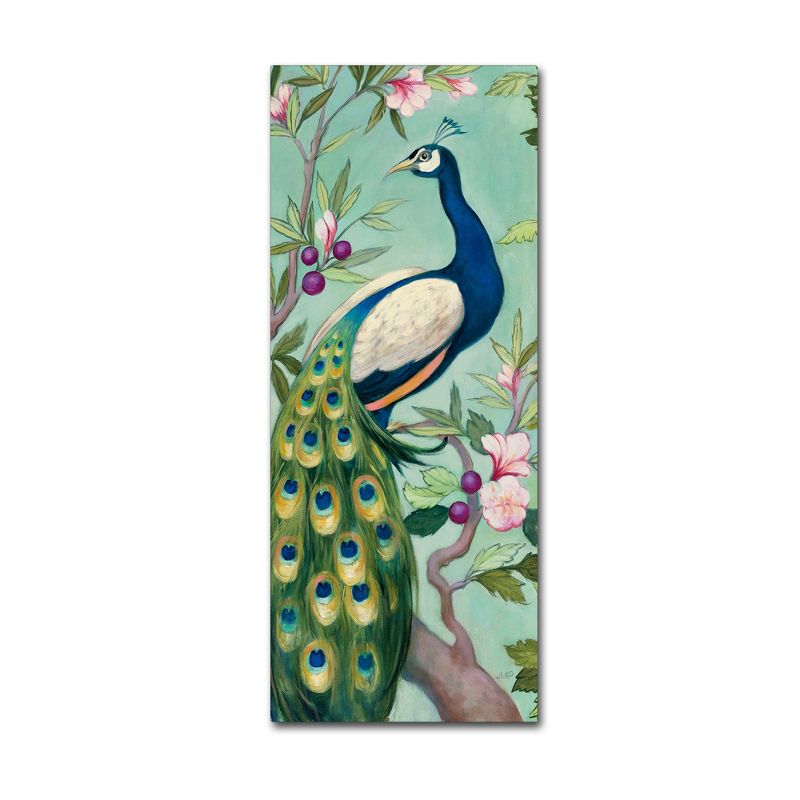 Trademark Fine Art -Julia Purinton 'Pretty Peacock II' Canvas Art, 2 of 4