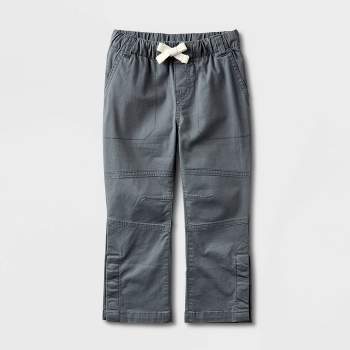 Toddler Boys' Adaptive Straight Fit Pull-On Woven Pants - Cat & Jack™ Gray