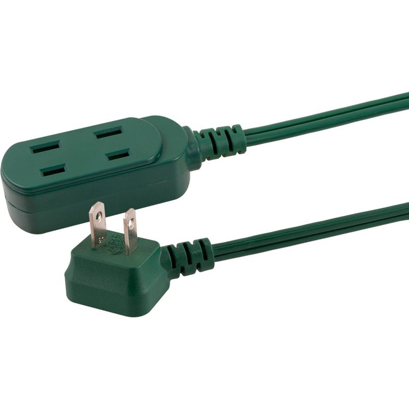 Philips 15&#39; 3-Outlet Polarized Extension Cord Indoor Green, 4 of 10