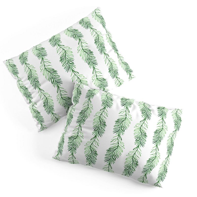 Queen Gabriela Fuente Natumas Polyester Duvet Cover + Pillow Shams Green - Deny Designs, 6 of 9
