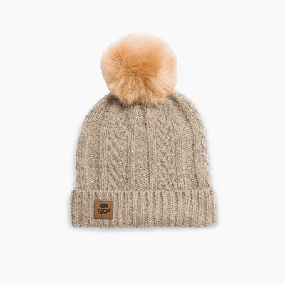 Turtle Fur Lindsey Beanie - Adult Recycled Cuffed Pom Winter Hat