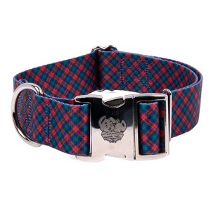 Country Brook Petz HossFit Jr Wide Premium Dog Collar - Plaid and Argyle Collection - 1 of 4