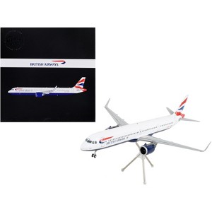 Airbus A321neo Commercial Aircraft White with Tail Stripes "Gemini 200" Series 1/200 Diecast Model Airplane by GeminiJets - 1 of 3