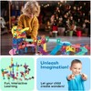 PICASSO-TILES Marble Run Magnetic Tiles for Kids – 108PCS STEM Educational Construction Building Blocks Race Track Toy Set - 4 of 4