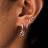 3-Pair Gold Plated Dangle Earrings Set: Seashell, Starfish & Cross Hoops for Multiple Piercings, Summer Gift - 3 of 4
