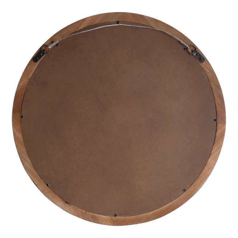 30&#34; Hartman Round Wall Mirror Brown - Kate &#38; Laurel All Things Decor, 5 of 8
