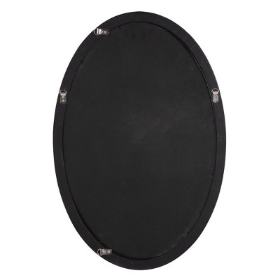 Carlton Silver and Gold Wood Oval Wall Mirror