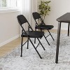 Acekool Grey All-Steel Folding Chairs, Heavy Duty Metal Frame, Holds Up to 350 lbs, Portable for Home or Events - 4 of 4