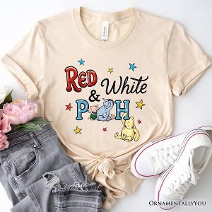 Patriotic 4th of July Red White & Proud T-Shirt, Cute Bear USA Stars Tee| OrnamentallyYou - 1 of 4